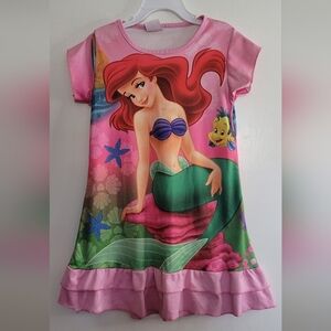 Disney Ariel Mermaid Pink Sleepwear Dress / Nightgown